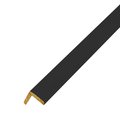 Timeline Classic Shiplap Corner Trim: True Black, 1/4 in. Thick x 1 in. Wide x 5Ft Long, 4 Pieces 1001